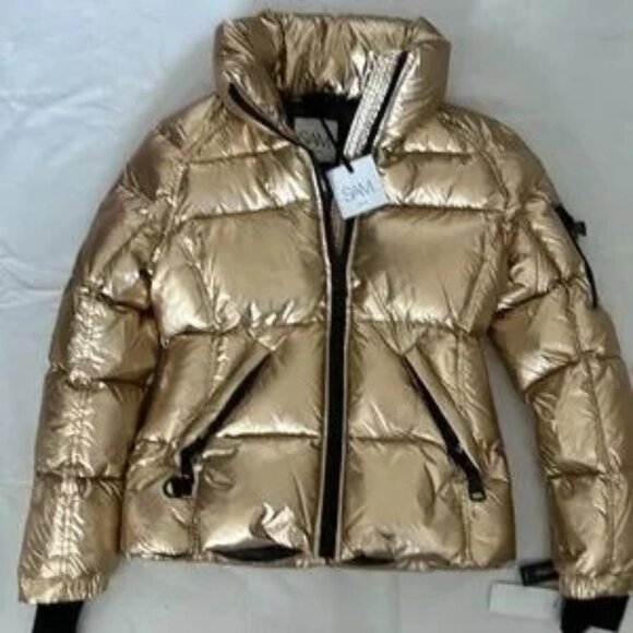 SAM. Jackets & Blazers - SAM. Freestyle Down Puffer Jacket in Gold - Women's M, NWT